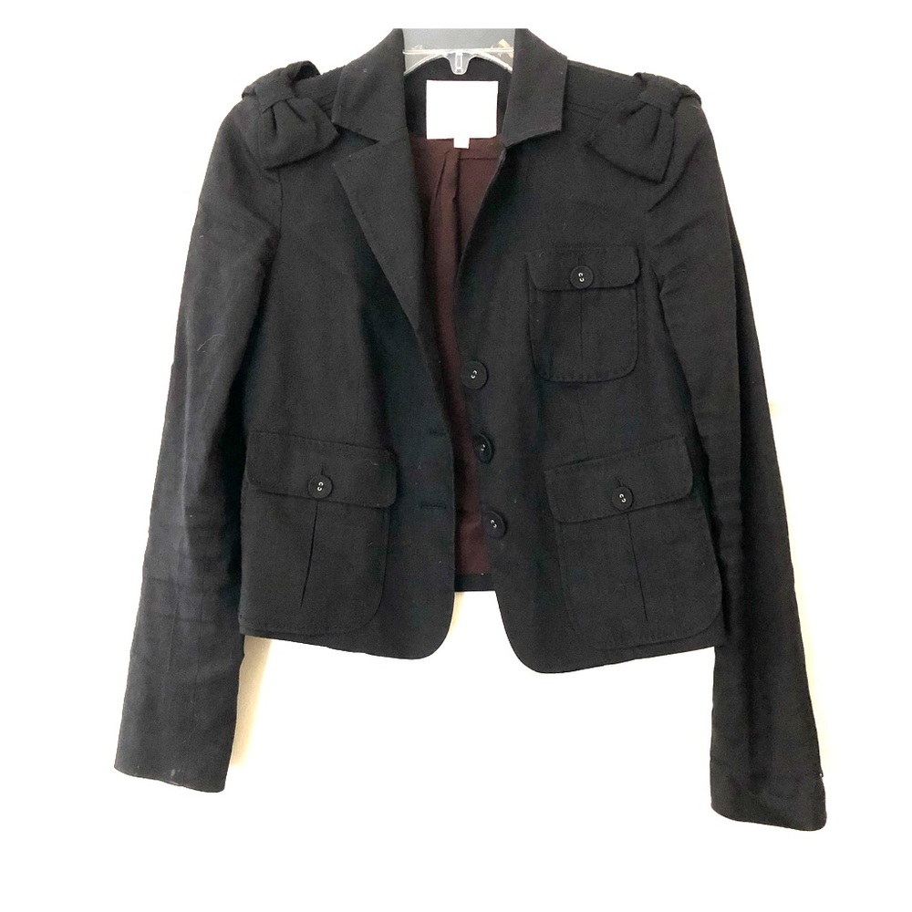 Rebecca Taylor black cropped blazer